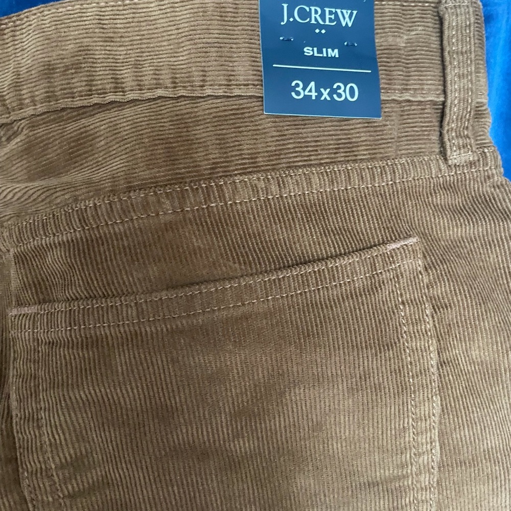 J. Crew Mens slim corduroy pants